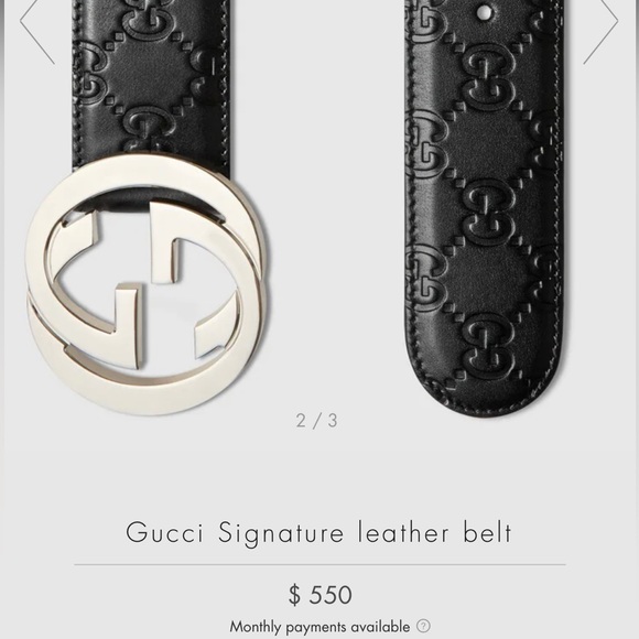 Gucci Signature leather belt - Picture 4 of 4